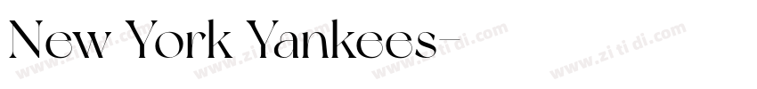 New York Yankees字体转换